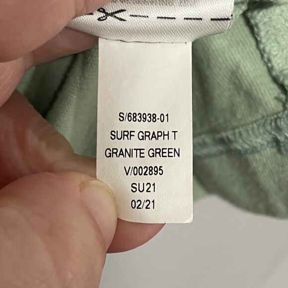 Gap x Jeff Divine Mens Retro Surfing Pocket Tee Size XL Green Large Back Graphic - Picture 8 of 8